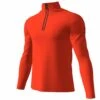Halti Moodi Mens Half Zip Fleece Cherry Tomato Red -Ski Equipment Sale 0880098 T65 moodie draw front