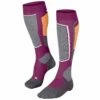 Falke SK2 Womens Ski Socks Radiant Orchid -Ski Equipment Sale 16523 8692 frontview scaled 1