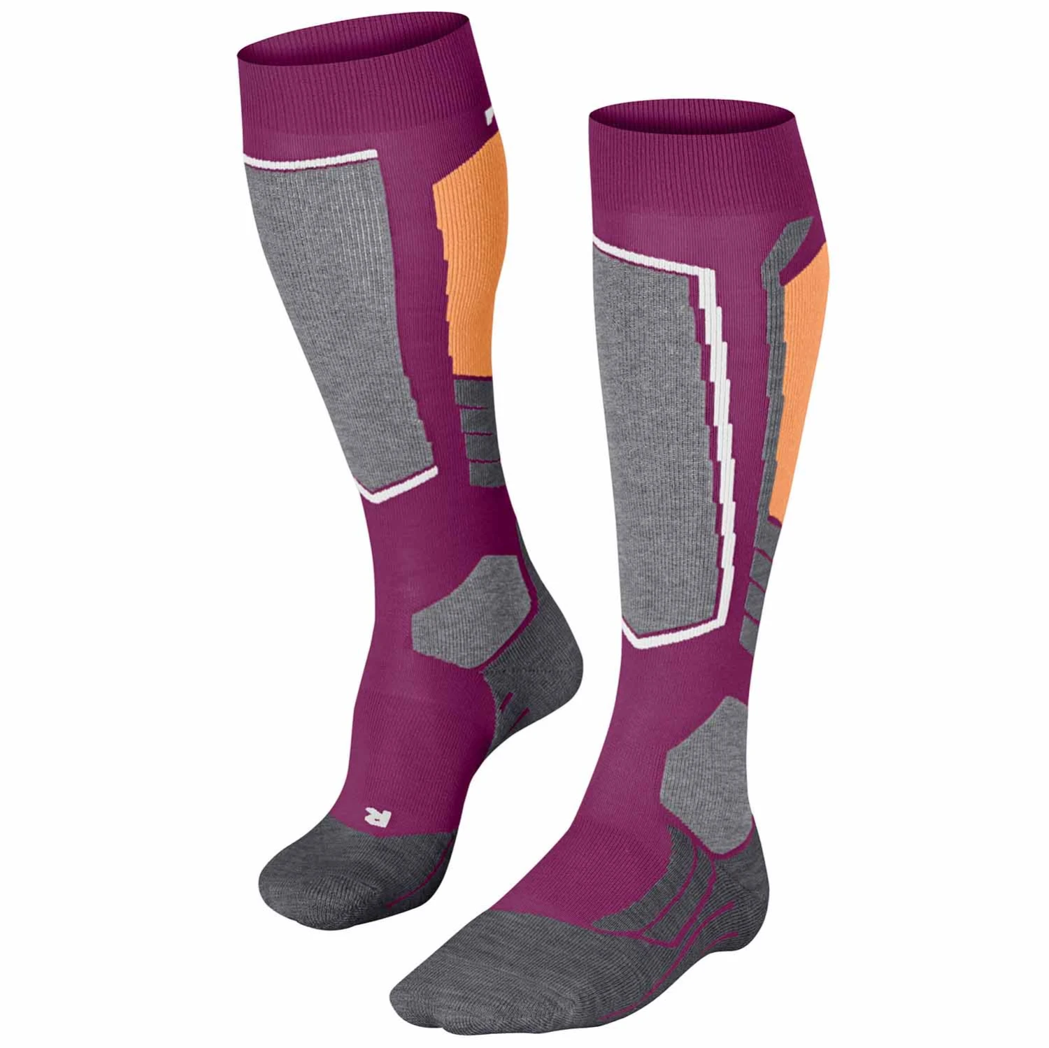 Falke SK2 Womens Ski Socks Radiant Orchid 3 Falke SK2 Womens Ski Socks Radiant Orchid