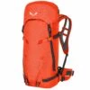 Salewa Ortles Guide 35L Mountaineering Backpack -Ski Equipment Sale ortles guide 35 red orange