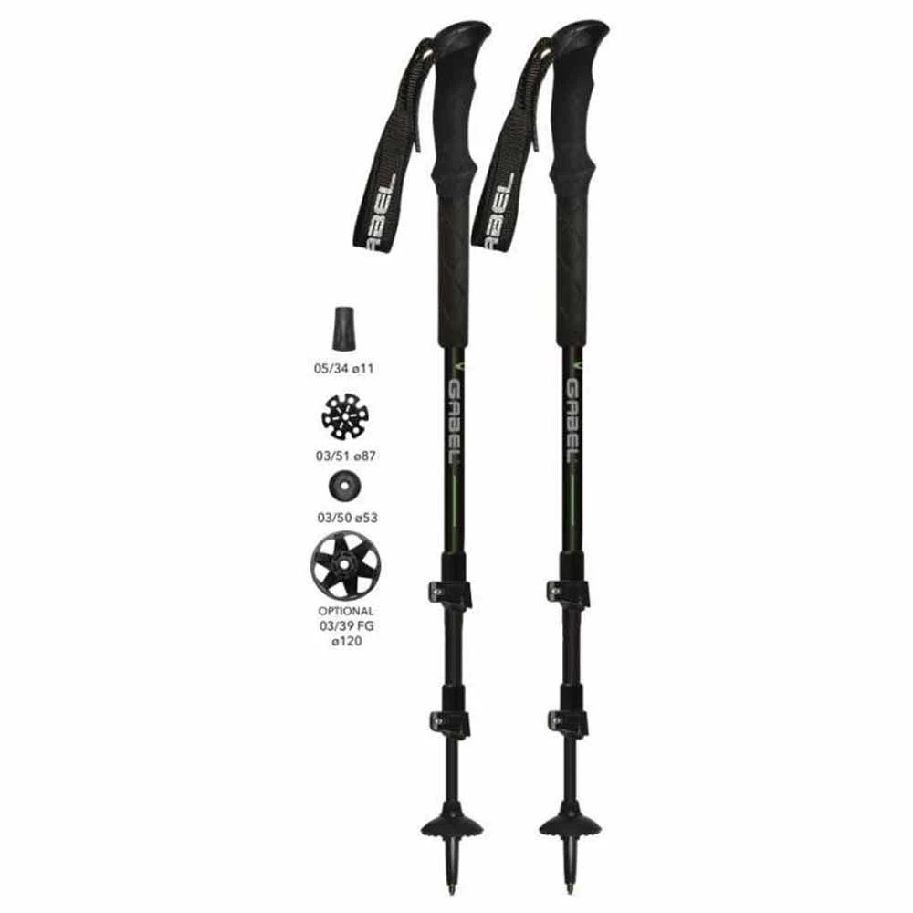 Gabel Vertigo FL Green Trekking And Ski Touring Poles 3 Gabel Vertigo FL Green Trekking And Ski Touring Poles